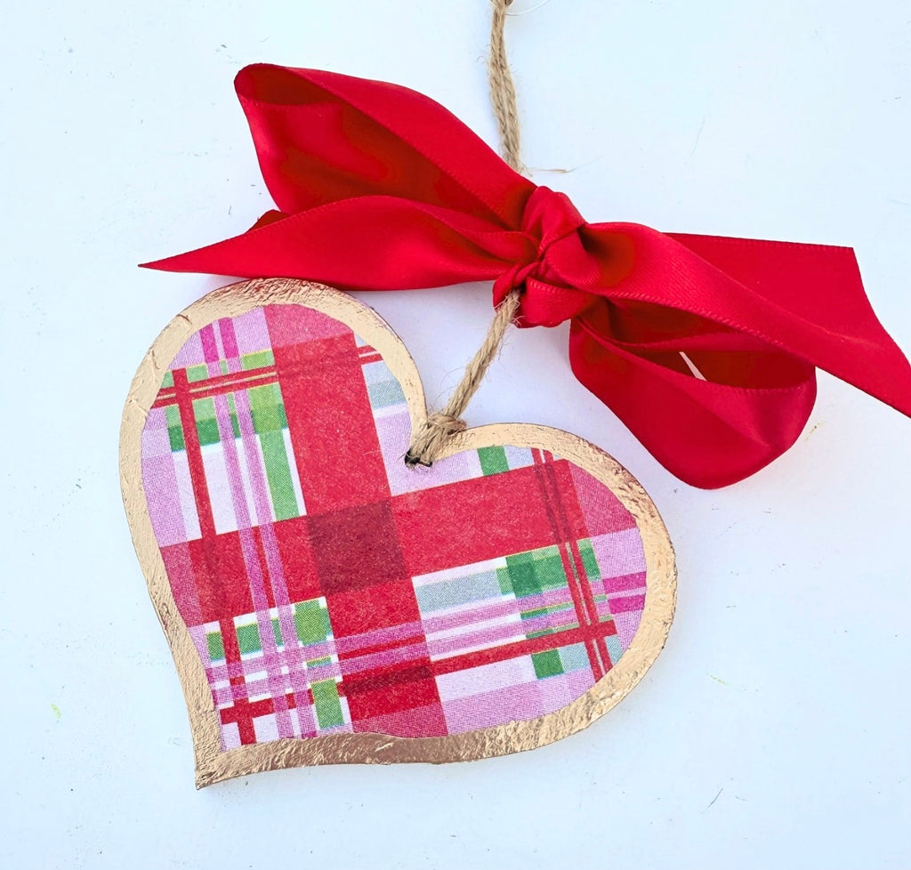 Valentine's Heart Ornament - 4"