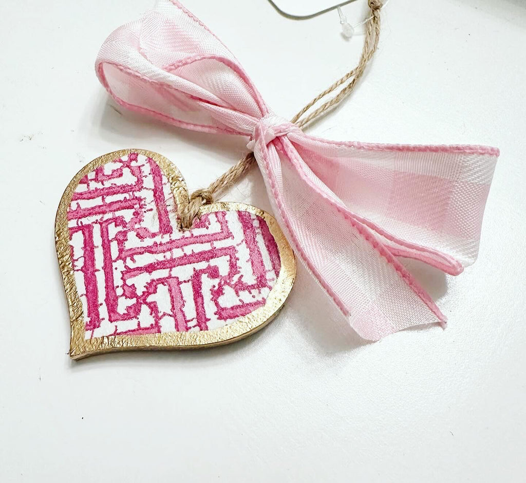 Valentine's Heart Ornament - 4"