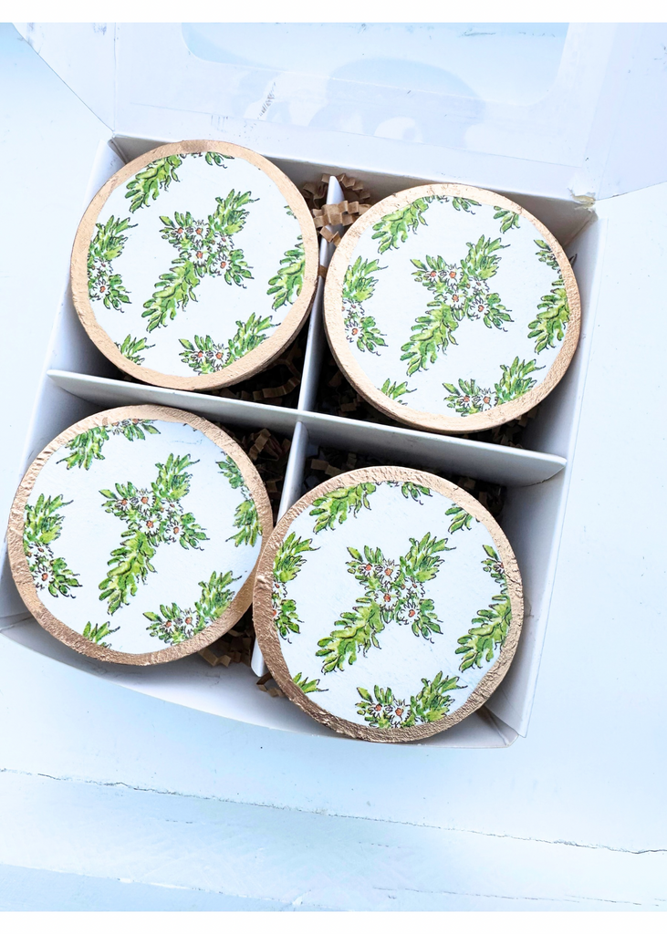 Boxwood Cross Interchangeable Napkin Rings