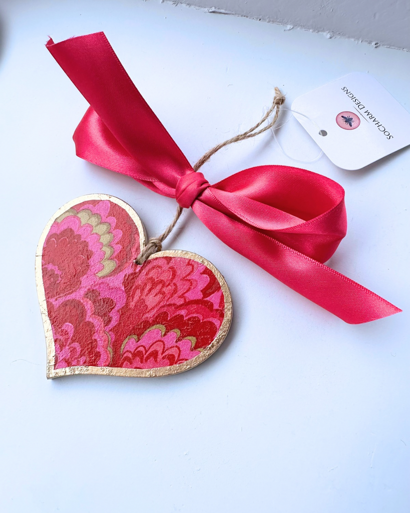 Valentine's Heart Ornament - 4"
