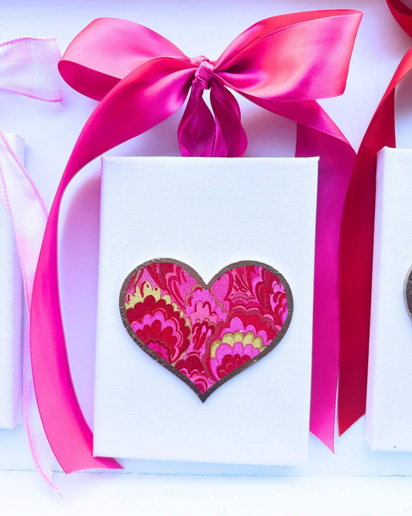 Canvas Art - Fanfare Pink and Red