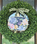 Handmade Pumpkin Door Hanger Heirloom Blossoms 12”