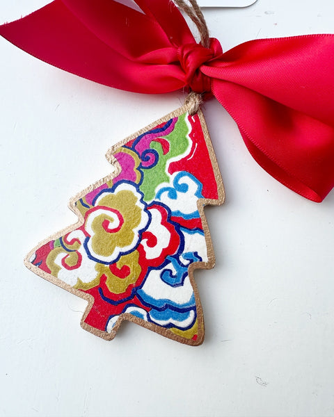 Chinoiserie Plume Tree Ornament