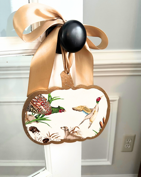 Pumpkin Door Hanger - Autumn Hunt
