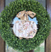 Handmade Pumpkin Door Hanger Harvest Blooms 12”