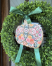 Handmade Pumpkin Door Hanger Autumn Bouquet 12”