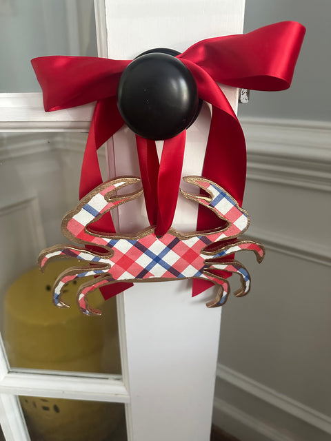 Crab Handmade Door Hanger - 8”
