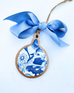 Blue Chelsea Bird Bauble Ornament