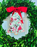 Handmade Christmas Door Hanger - Forest Berry Tree 8”