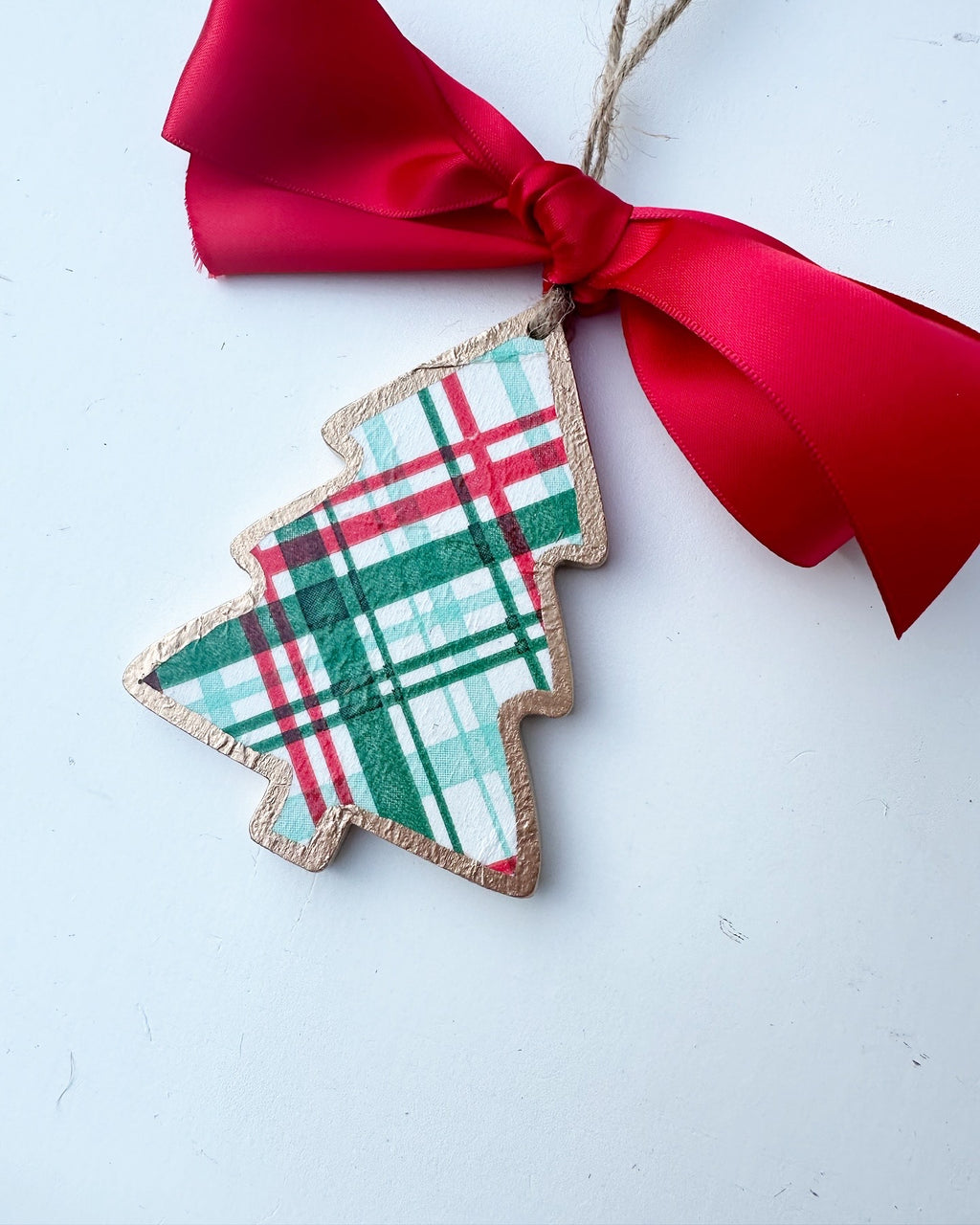 Christmas Plaid Tree Ornament