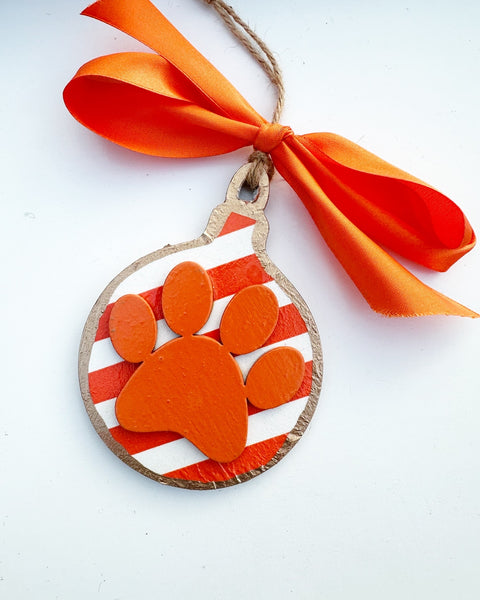 Clemson Gameday Bauble Ornament - 5”