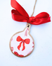 Red and Pink Bow Ornament Baubles