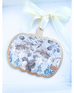 Handmade Pumpkin Door Hanger - Autumn Cotton 8”
