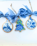 Green and Blue Chelsea Bird Tree Ornament
