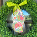 Handmade Ginger Jar Door Hanger Bright Tobacco Leaf