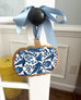 Handmade Pumpkin Door Hanger - Blue Autumn 8”