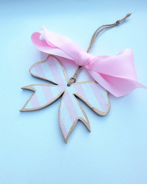 Pink Bow Ornament