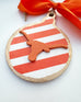 Texas Gameday Bauble Ornament - 5”