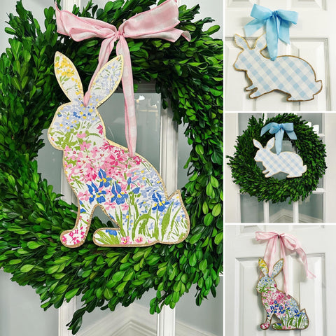 Handmade Bunny Door Hanger - 12”