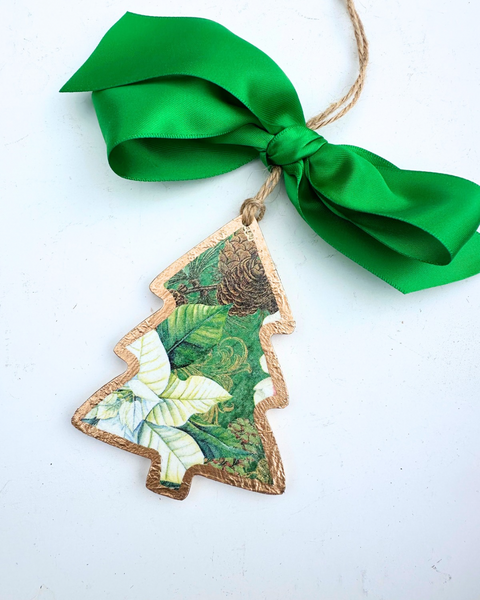 Winter Poinsettia Tree Ornament