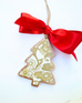 Gold Chelsea Bird Tree Ornament