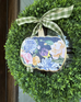 Handmade Pumpkin Door Hanger Heirloom Blossoms 12”