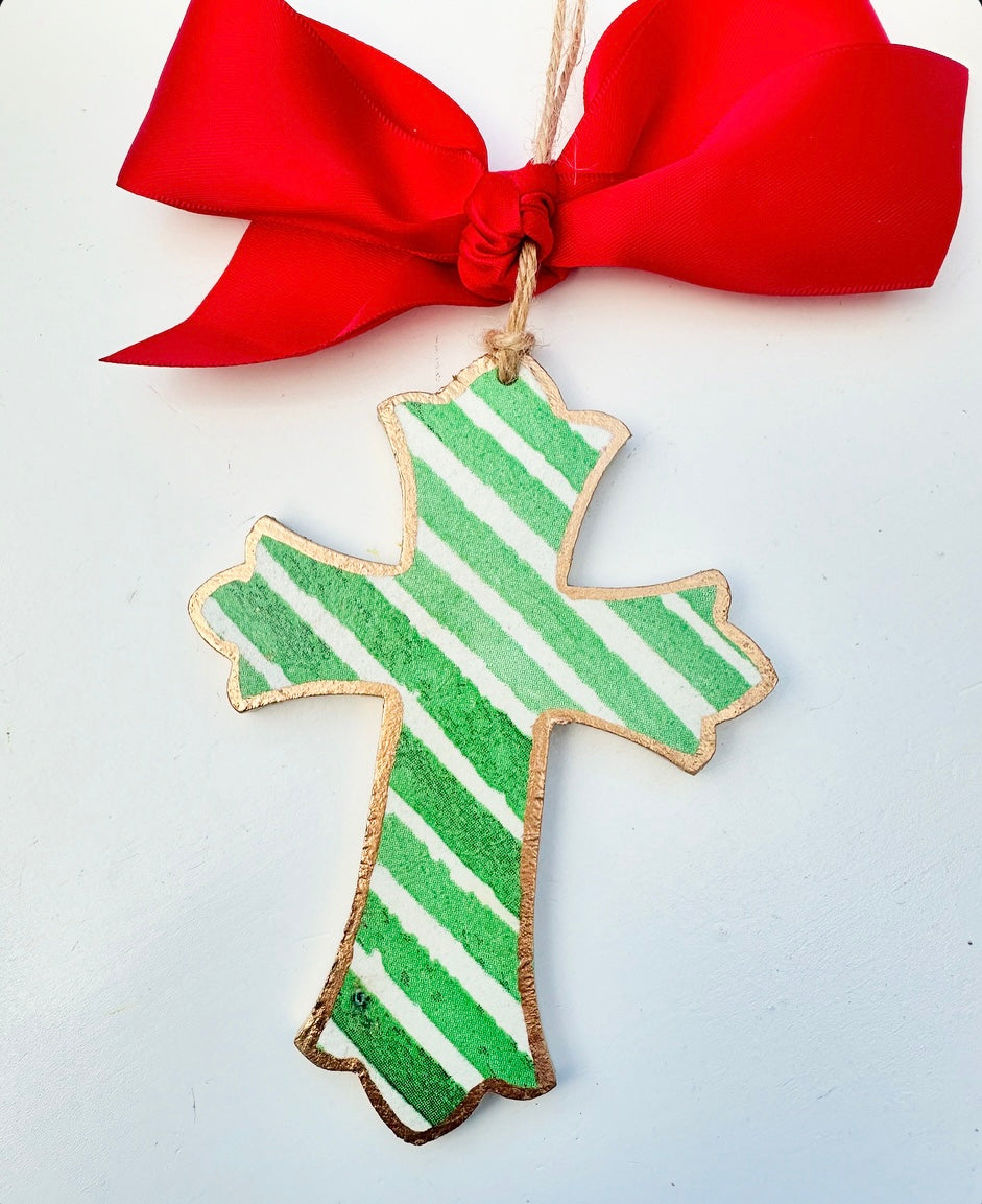 Christmas Cross Ornament