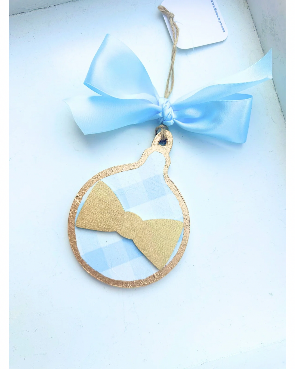 Baby Boy Bow Tie Ornament