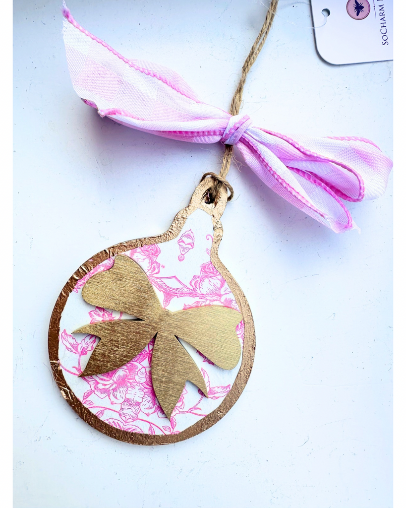 Baby Girl Bow Ornament