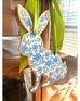 Blue Meadow Handmade Bunny Door Hanger - 12”