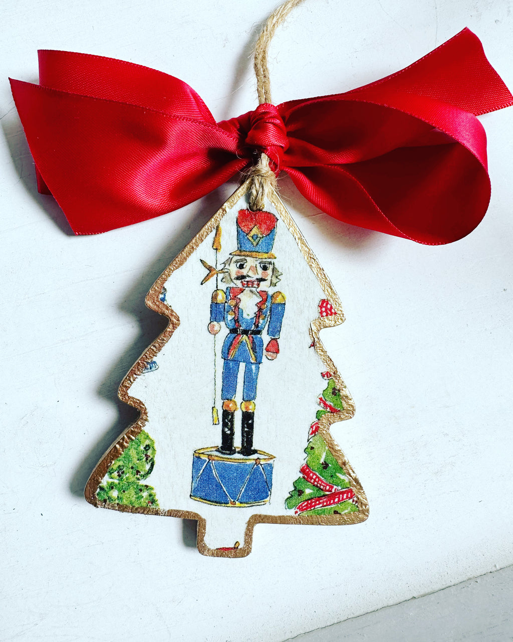 Blue Nutcracker Christmas Tree Ornament