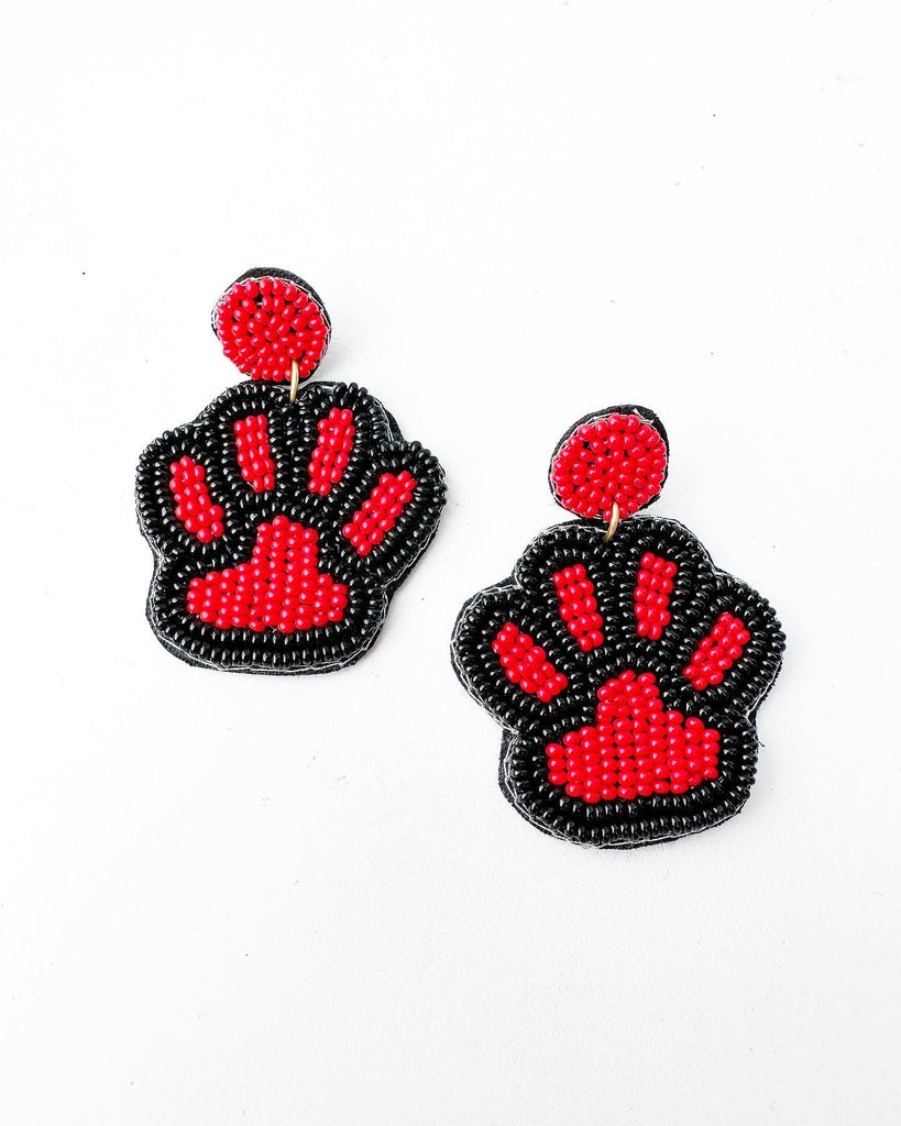 Game Day Paw Earrings