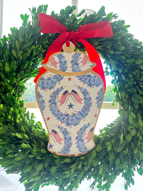 Ginger Jar Americana - Door Hanger 12”