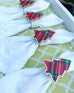 Christmas Tree Interchangeable Napkin Rings - Tartan Plaid