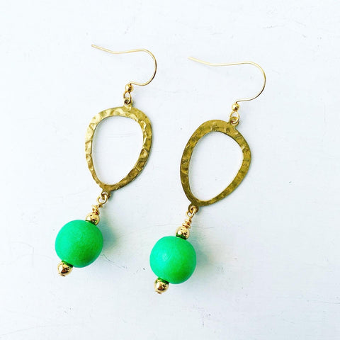 Kelly Green Sea Glass Dangling Earrings : Amazon.ca: Home